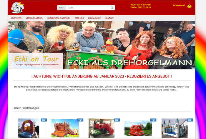 Webshop Erstellung - Basis